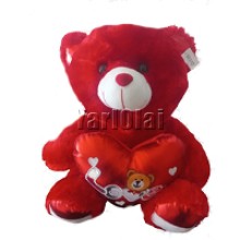 Love Teddy Bear - Red- 32 cm